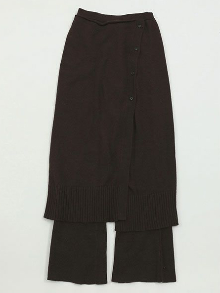 Wraparound Knit Skirt