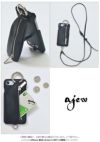 ajew エジュー ajew cadenas zipphone case shoulder 【iPhone 新SE/8/7/6対応】 ac2019007