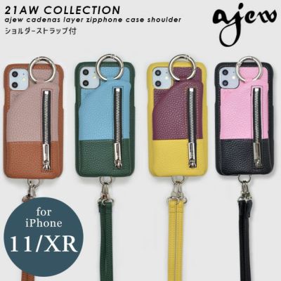 ajew エジュー ajew cadenas layer zipphone case shoulder【iPhone 11