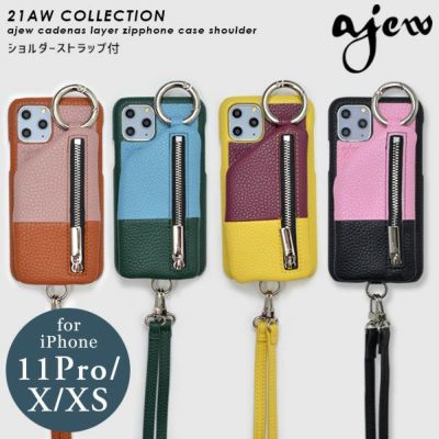 ajew エジュー ajew cadenas layer zipphone case【iPhone 12/12pro