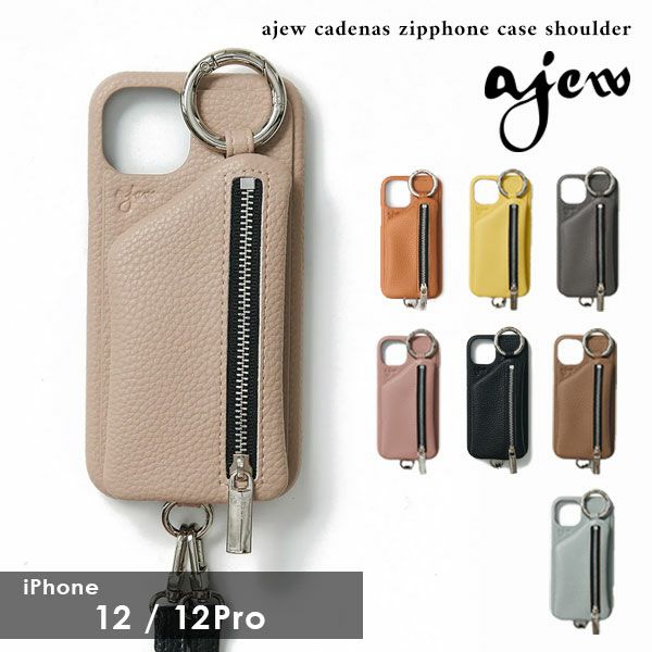 ajew エジュー 予約 ajew cadenas zipphone case shoulder【iPhone12 