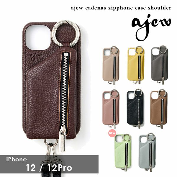 ajew エジュー 予約 ajew cadenas zipphone case shoulder【iPhone12