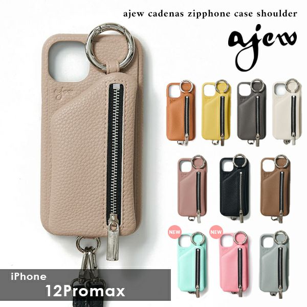 ajew エジュー ajew cadenas zipphone case shoulder【iPhone12proMax