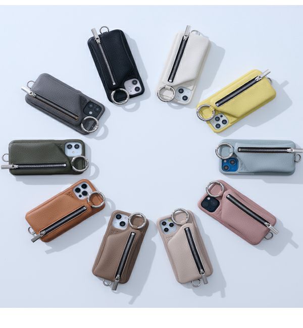 ajew エジュー ajew cadenas zipphone case shoulder【iPhone12proMax ...