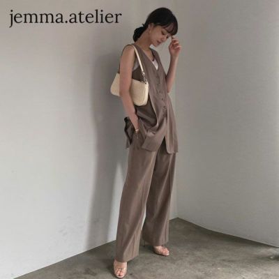Jemma.atelier ジェマアトリエ サイドスリットニットワンピ 211-15-204