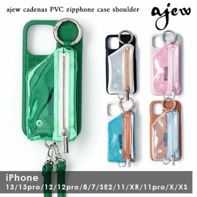ajew エジュー ajew cadenas PVC vertical zipphone case shoulder ...