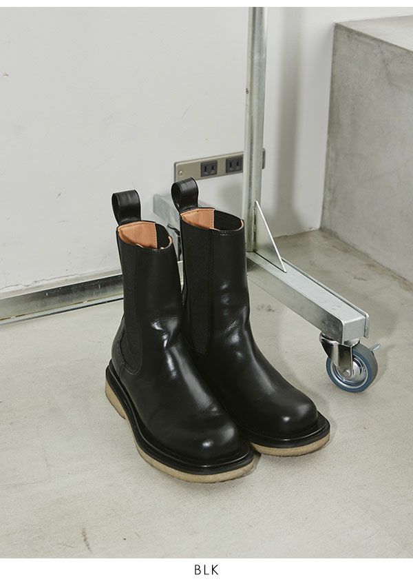 フェイクレザーのミドルブーツTODAYFUL  Leather Middle Boots レザーミドルブーツ