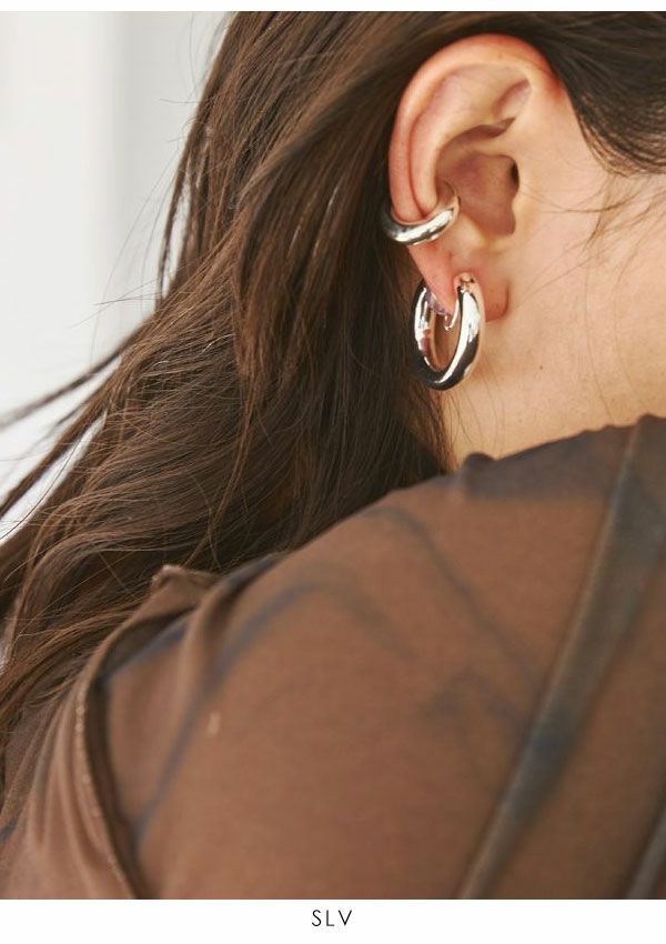 TODAYFUL トゥデイフル Round Hoop Earcuff (Silver925