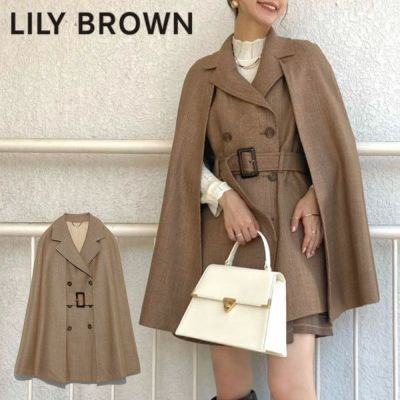 LILY BROWN リリーブラウン 2WAYケープコート lwfc214117 | DOUBLE 
