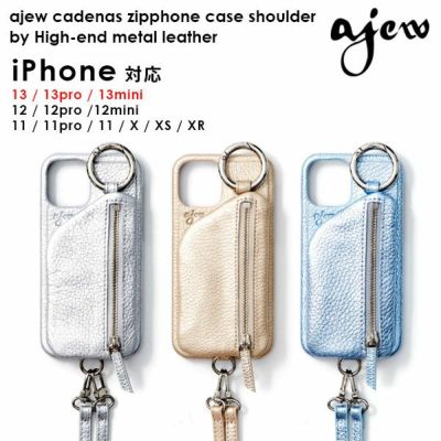 ajew エジュー ajew cadenas zipphone case shoulder【iPhone12proMax