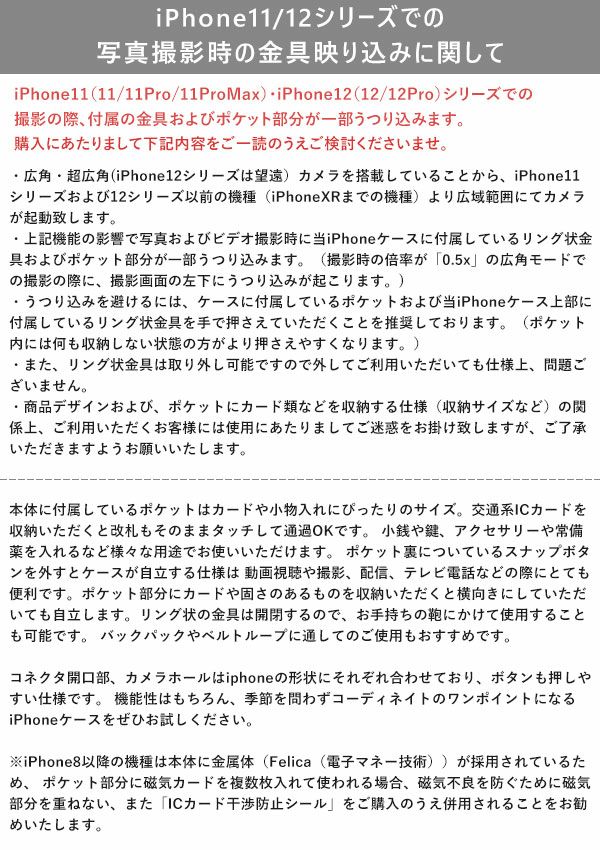 ajew エジュー ajew cadenas layer zipphone case【iPhone 12/12pro対応】 ac202000312