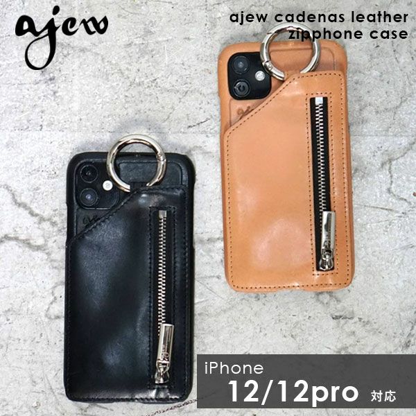 ajew エジュー ajew cadenas leather zipphone case【iPhone 12/12pro対応】 ac201900212  | DOUBLE HEART(ダブルハート) オンラインセレクトショップ
