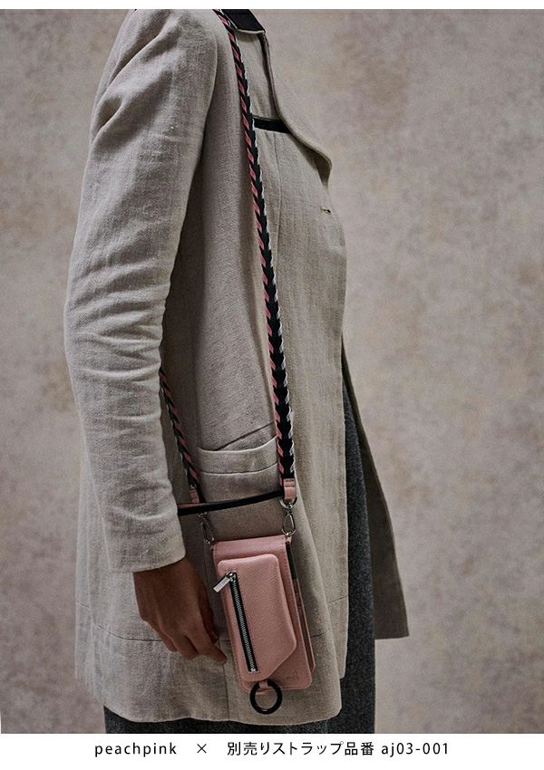 ajew エジュー ajew cadenas vertical zipphone case shoulder【マルチ対応サイズ】 ac2021003new