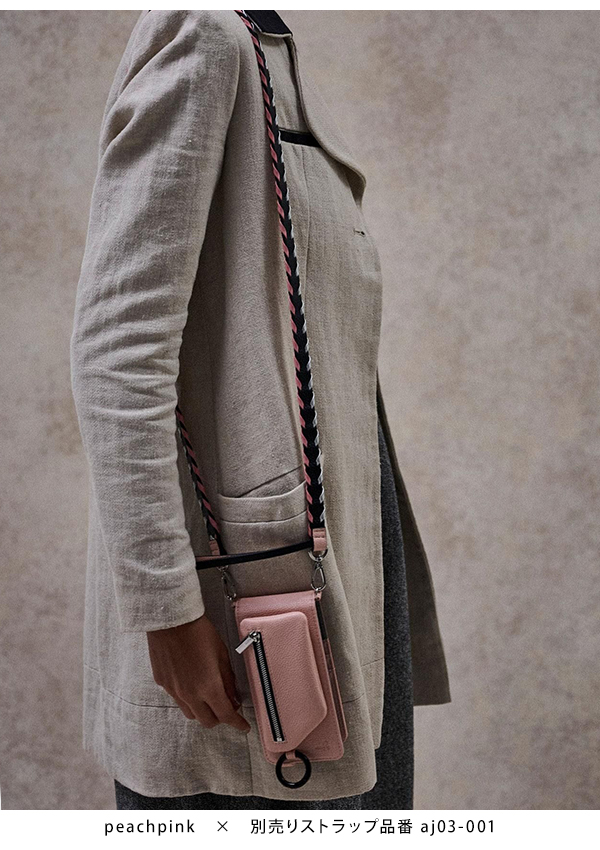 ajew エジュー ajew cadenas vertical zipphone case shoulder【マルチ対応サイズ】 ac2021003new