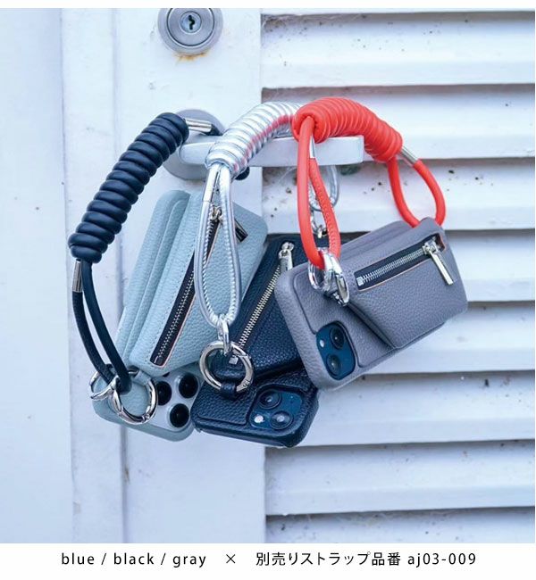  ajew エジュー ajew cadenas zipphone case shoulder【iPhone13シリーズ対応】 ac201900713