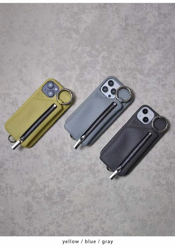  ajew エジュー ajew cadenas zipphone case shoulder【iPhone13シリーズ対応】 ac201900713