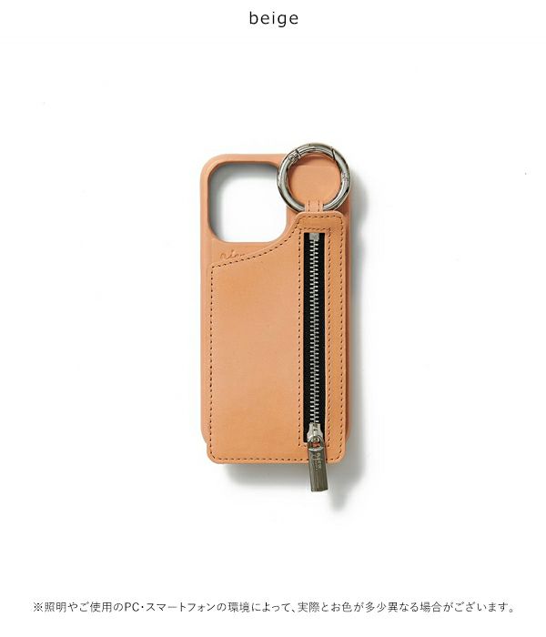 ajew エジュー ajew cadenas leather zipphone case【iPhone13promax