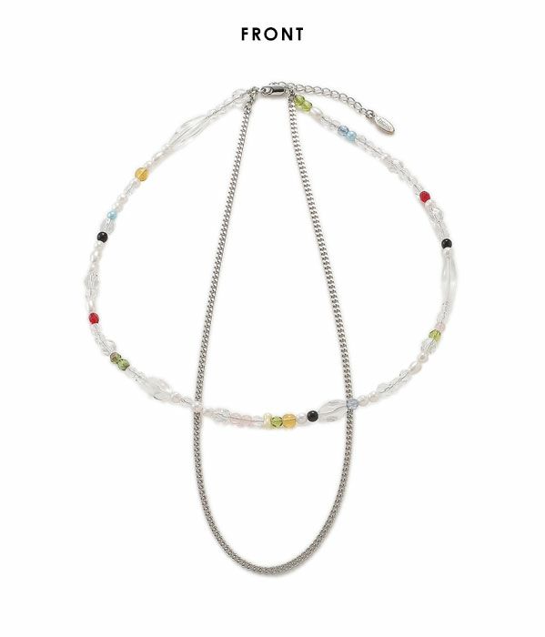 FURFUR ファーファー ビーズミックスネックレス rwga221513