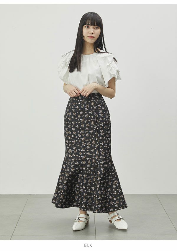 FURFUR ファーファー リトルフラワーマーメイドスカート rwfs221025