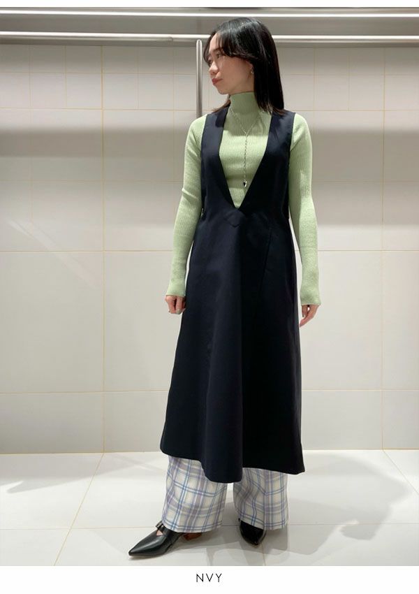 ✨️新品未使用✨️ラプレ2wayワンピース　ハミルトンエッセンス 前後2WAYハーフジップフレンチ袖ワンピース - ベルーナ【公式】