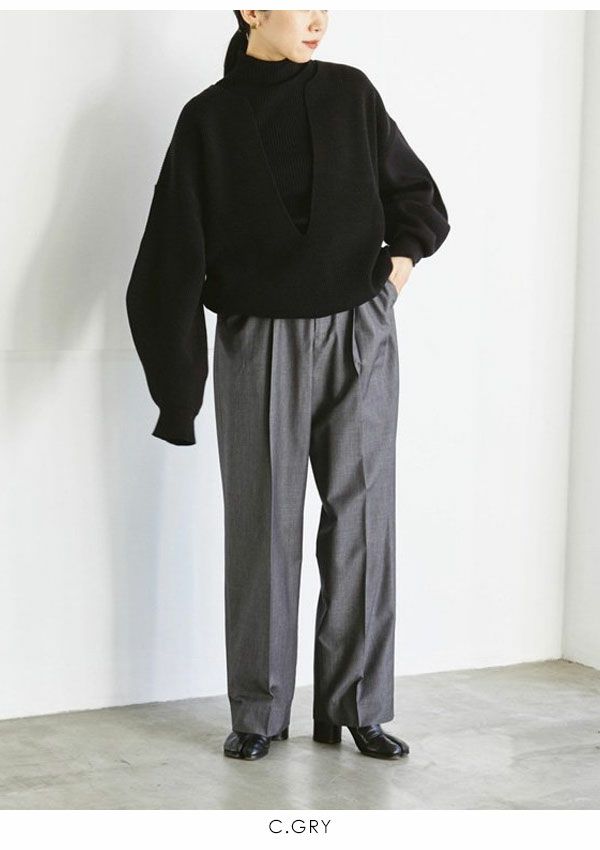 TODAYFUL トゥデイフル Smooth Tuck Trousers 12220704
