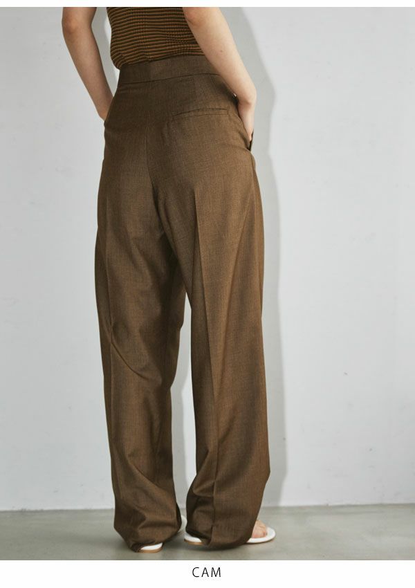 TODAYFUL トゥデイフル Smooth Tuck Trousers 12220704