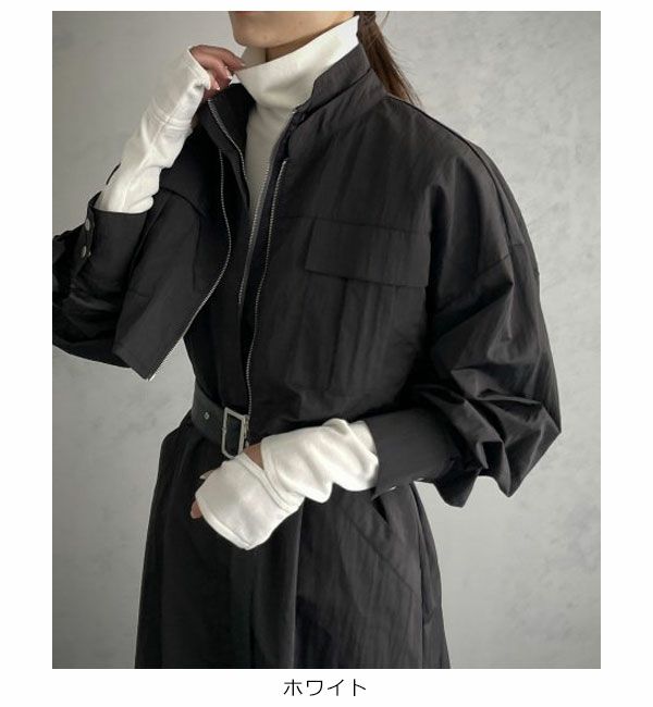 &g'aime アンジェム Sleeve slit knit 986-61000