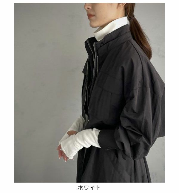 &g'aime アンジェム Sleeve slit knit 986-61000