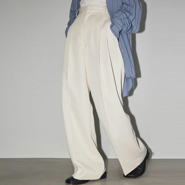 TODAYFUL Doubletuck Satin Trousers 新品