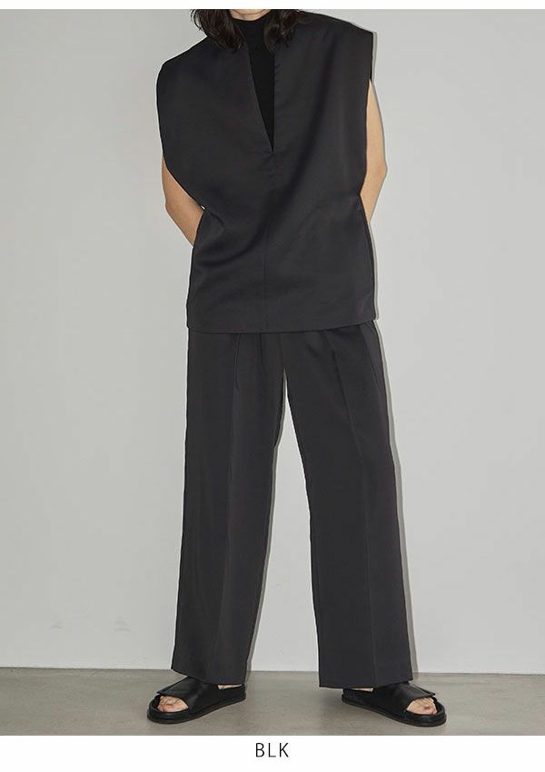TODAYFUL トゥデイフル Doubletuck Satin Trousers 12310715 | DOUBLE
