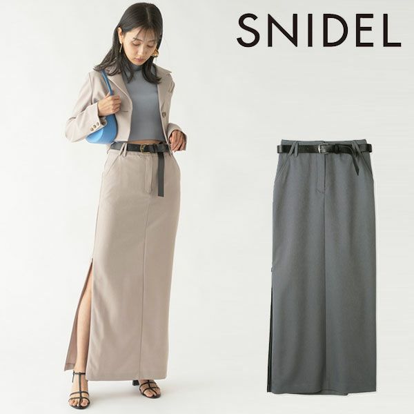 【新品】SNIDEL サイドオープンタイトスカート