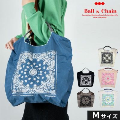 送料無料】【即納】 Ball＆Chain ボールアンドチェーン 正規品 BANDANA Mサイズ バンダナ バッグ ショッピングバッグ エコバッグ  トートバッグ ショルダー 刺繍 ギフト A4 301008 san hideaki mihara | DOUBLE HEART(ダブルハート)  オンラインセレクトショップ