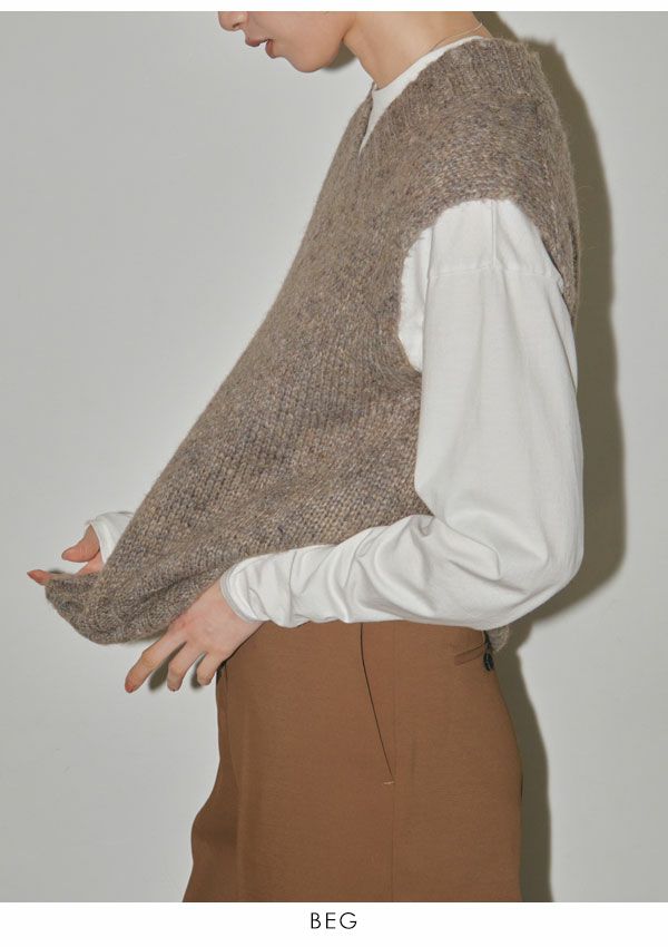 楽天市場】TODAYFUL トゥデイフル Mottle Yarn Knit Vest モトル