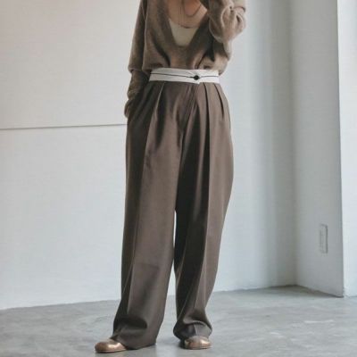 TODAYFUL トゥデイフル Front Slanting Trousers 12320704 | DOUBLE 