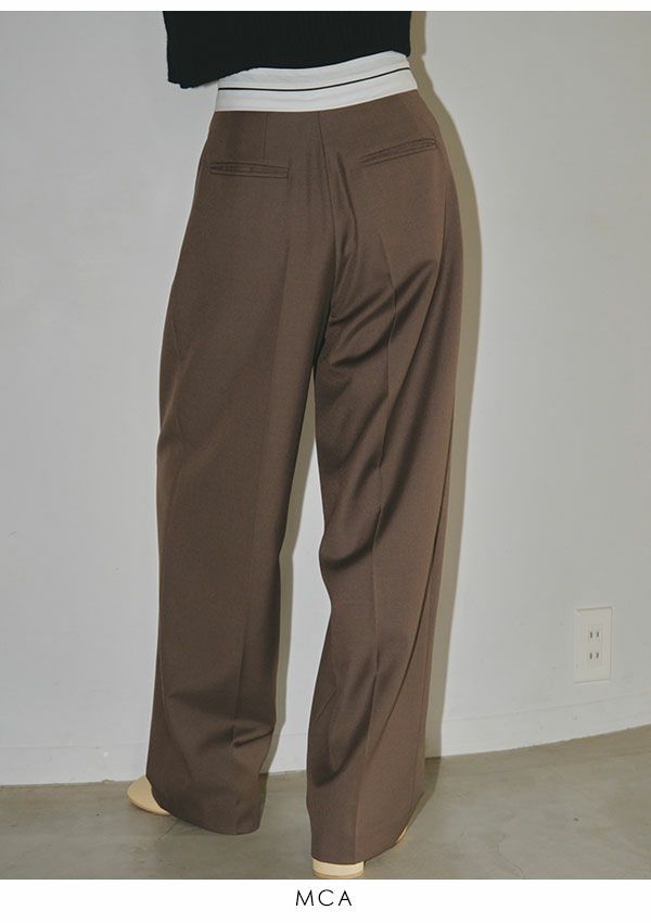 TODAYFUL トゥデイフル Front Slanting Trousers 12320704 | DOUBLE 