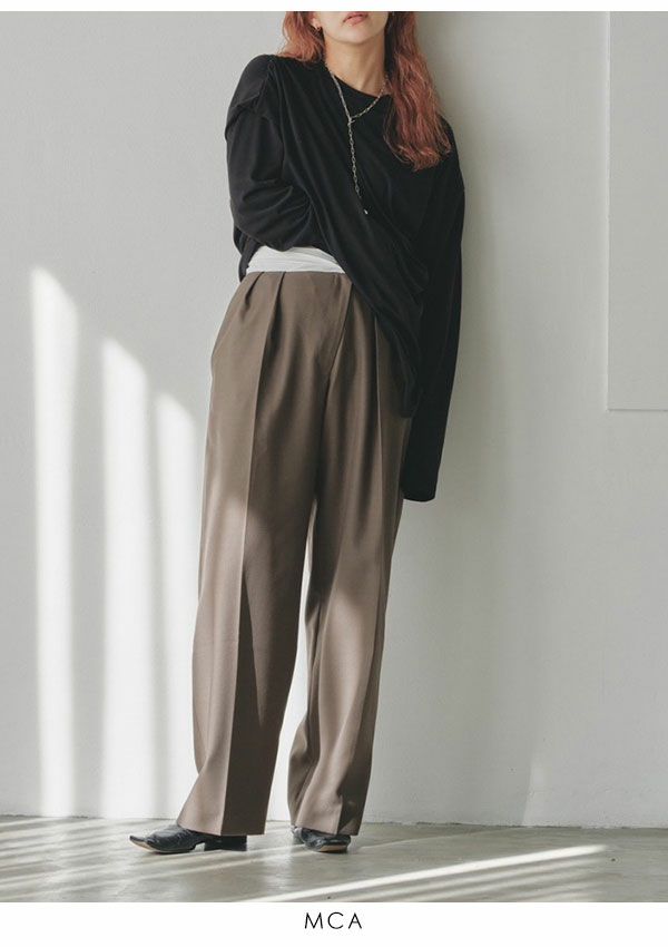 TODAYFUL トゥデイフル Front Slanting Trousers 12320704 | DOUBLE 