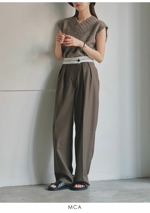 TODAYFUL トゥデイフル Front Slanting Trousers 12320704