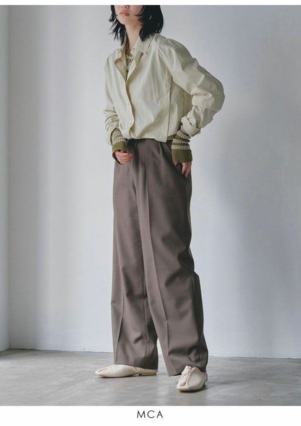 TODAYFUL トゥデイフル Front Slanting Trousers 12320704 | DOUBLE 