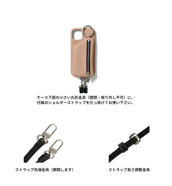 ajew エジュー ajew cadenas zipphone case shoulder aj02-004