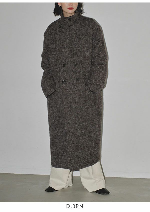 TODAYFUL トゥデイフル Doublecollar Tweed Coat 12320011 | DOUBLE 