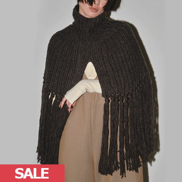 TODAYFUL トゥデイフル Fringe Knit Cape 12320528