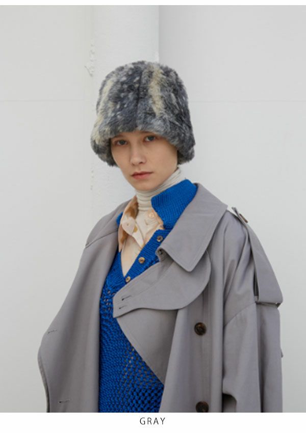 AWESOME NEEDS オーサムニーズ FUR LAMPSHADE HAT flhat | DOUBLE