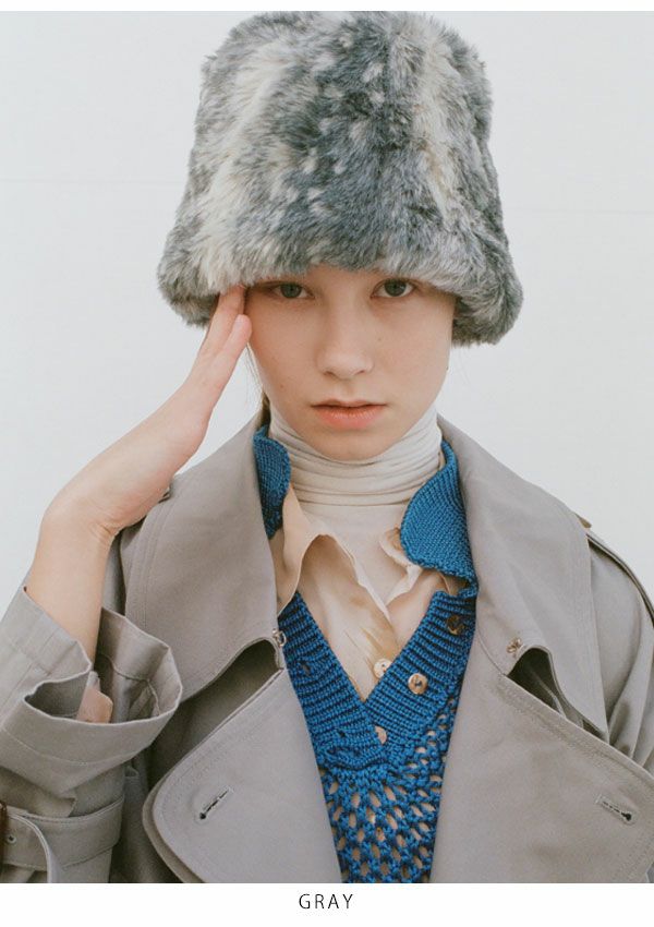 AWESOME NEEDS オーサムニーズ FUR LAMPSHADE HAT flhat | DOUBLE