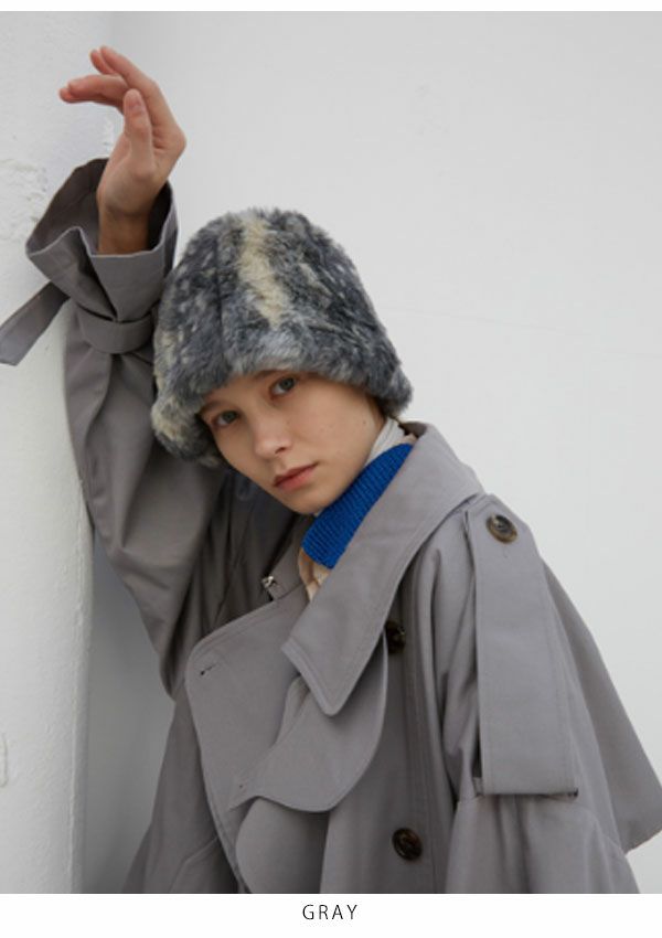 AWESOME NEEDS オーサムニーズ FUR LAMPSHADE HAT flhat | DOUBLE