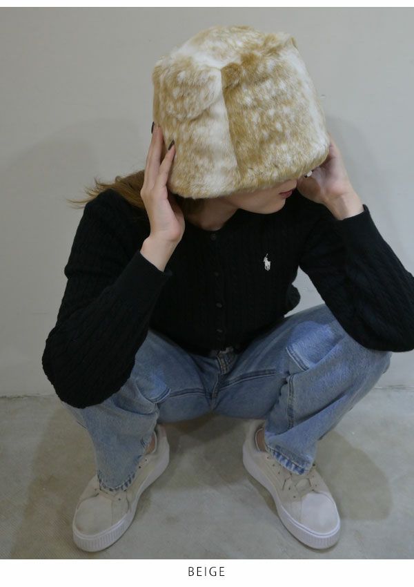 AWESOME NEEDS オーサムニーズ FUR LAMPSHADE HAT flhat | DOUBLE