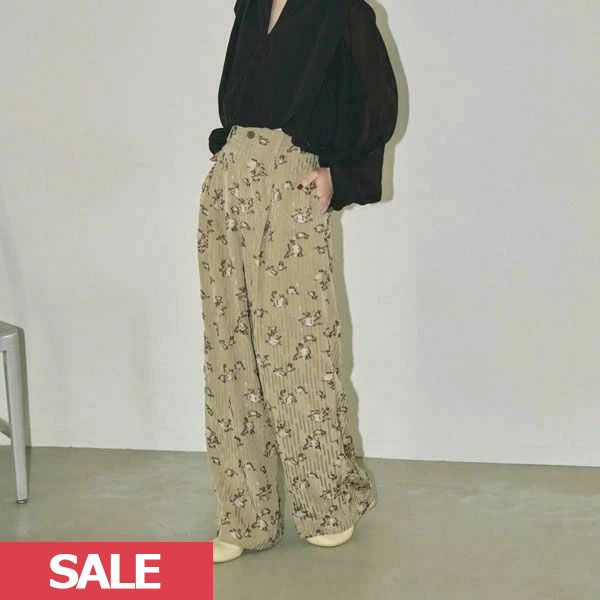 TODAYFUL トゥデイフル Flower Jacquard Trousers 12320702 | DOUBLE 