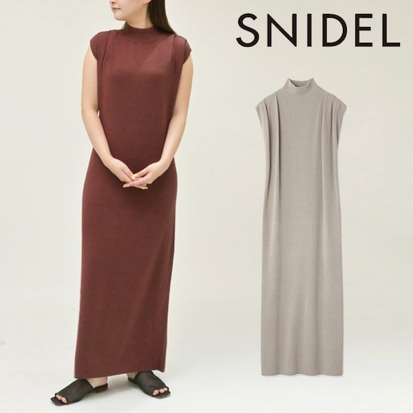 SNIDEL スナイデル ノースリニットワンピース swno234134