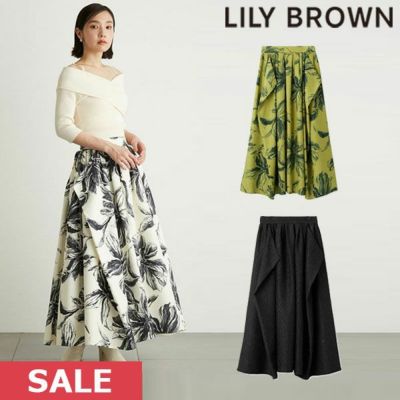 LILY BROWN リリーブラウン ブレードトリムツイードミニスカート