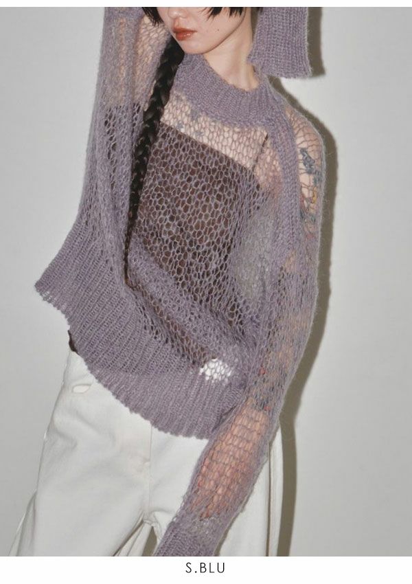 TODAYFUL トゥデイフル Sheer Mohair Knit 12320522 | DOUBLE HEART