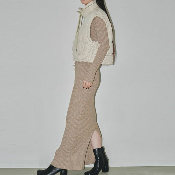 TODAYFUL トゥデイフル Mix Boucle Knitdress 12320306 | DOUBLE HEART